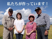 私たちがお米を作っています